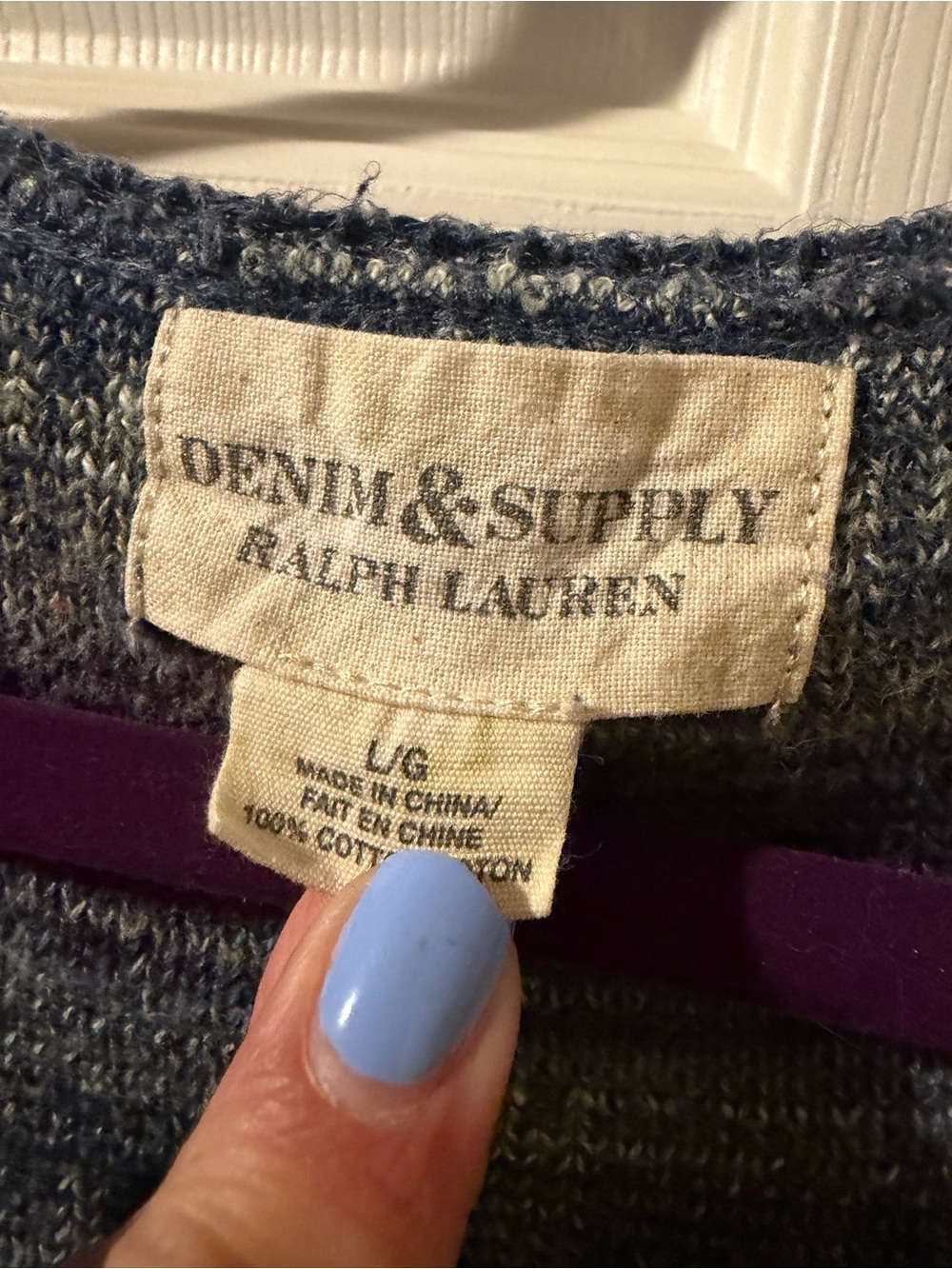 Vintage Ralph Lauren Blue Patterned Aztec-Print Women's Sweater - Picture 2 of 10